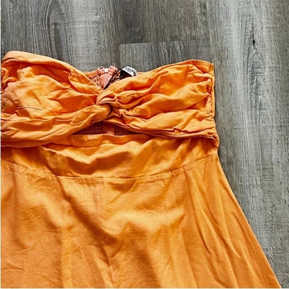 Princess Polly Falling For You Mini Dress Orange - Picture 5 of 9